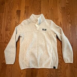 Women's L.L.Bean Sweater Fleece Pullover Sweatshirt, Sailcloth